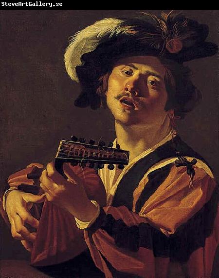 Dirck van Baburen The Lute player